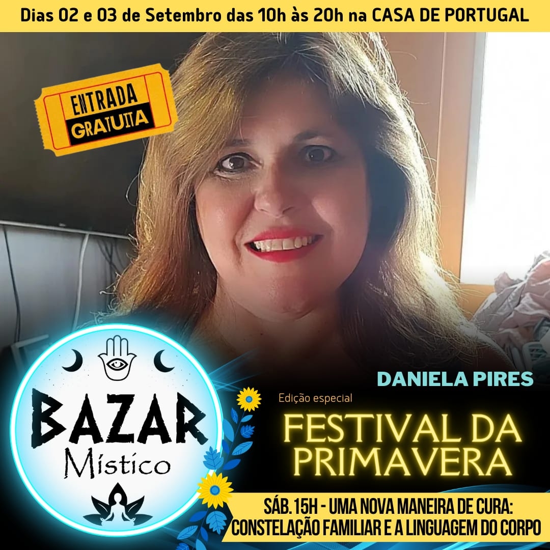 Daniela Pires estará palestra...